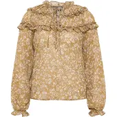 Dreimaster Blusa mostarda / branco