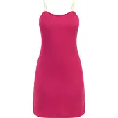 Mymo Vestido amarelo / rosa / branco