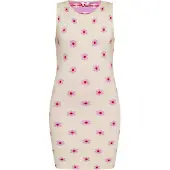 Mymo Vestido de malha creme / eosin / vermelho