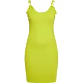 Mymo Vestido de malha lima