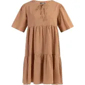 Dreimaster Vestido de verão castanho claro