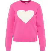 Mymo Pullover 'Nolie' fúcsia / branco