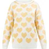 Mymo Pullover caril / branco