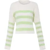 Mymo Pullover lima / branco lã