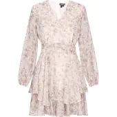 Dreimaster Vestido azul / cappuccino / rosa / branco