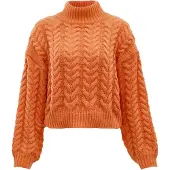 Mymo Pullover laranja escuro