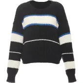 Mymo Pullover azul escuro / preto / branco