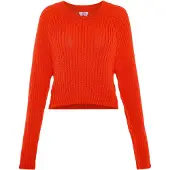Mymo Pullover vermelho néon