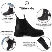 Tamaris Botas baixas 25829-001 mulheres - Preto - 39