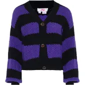 Mymo Casaco de malha roxo escuro / preto