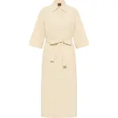 Dreimaster Klassik Vestidos camiseiros bege