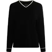 Dreimaster Klassik Pullover preto / branco