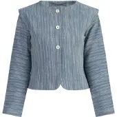 Dreimaster Blazer azul pombo / branco lã