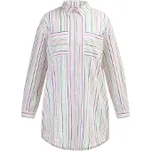 Mymo Blusa azul / verde / rosa / branco