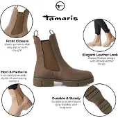 Tamaris Botas pelo tornozelo bege escuro