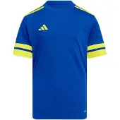 Adidas Camisa funcionais 'Squa25' azul real / limão