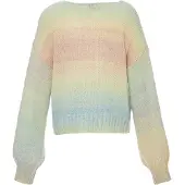 Mymo Pullover azul claro / verde pastel / pêssego
