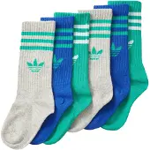 Adidas Meias de Cano Médio 3-Stripes - 6 Pares (Criança)