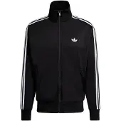 Adidas Casaco em moletão 'Firebird' preto / branco