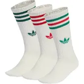 Adidas Meias de Cano Médio 3-Stripes – 3 pares