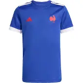 Adidas Camisa funcionais 'Frankreich Rugby Home' azul / vermelho / branco