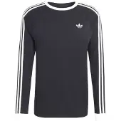 Adidas Originals Camisa '3-STRIPES LONGSLEEVE' preto / branco