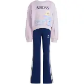 Adidas Fato de treino 'x Disney Die Eiskönigin' azul céu / azul escuro / lavanda / branco