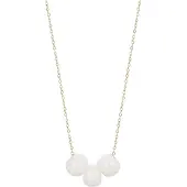 Faina Colar ouro / branco pérola