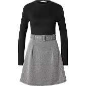 About You Vestido 'Elia' cinzento / preto
