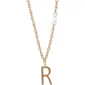 Faina Colar ouro rosa / branco