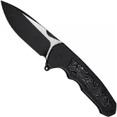 We Knife Starlash, Black Titanium & Aluminum Foil CF, Black SW/Satin
