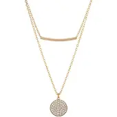 Faina Colar ouro / transparente