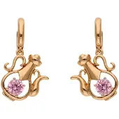 Faina Brincos ouro / rosa