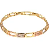 Faina Pulseira ouro / transparente