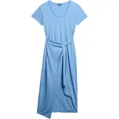 Superdry Vestido De Manga Curta Slub Wrap