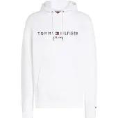 Tommy Hilfiger Sweatshirt 'Logo Embroidery Flex Drawstring' navy / vermelho / branco
