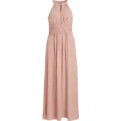Vila Vestido Longo Sem Mangas Milina Halter Maxi
