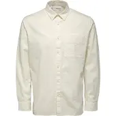 Selected Camisa De Manga Comprida Regular Axel Seersucker
