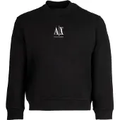 Armani Exchange Sweatshirt 'Felpa' preto / branco