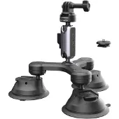PGYtech P-GM-224 - Zuignaphouder - Drie-armig ontwerp - Zwart