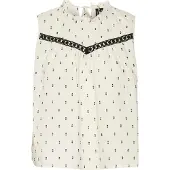 Vero Moda Blusa Sem Mangas Lulu Dobby