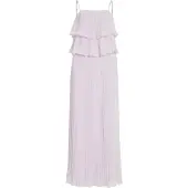 Vila Vestido Sem Mangas Chiffan Pleat