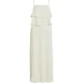 Vila Vestido Sem Mangas Chiffan Pleat