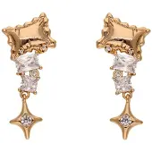 NAEMI Brincos ouro / transparente