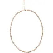 NAEMI Colar ouro rosa / transparente