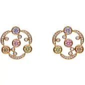NAEMI Brincos amarelo / ouro / roxo / cor-de-rosa