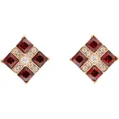 NAEMI Brincos ouro / merlot