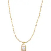 Faina Colar ouro / transparente