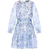 Faina Vestido azul / branco