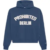 Prohibited Sweatshirt 'Berlin' safira / branco